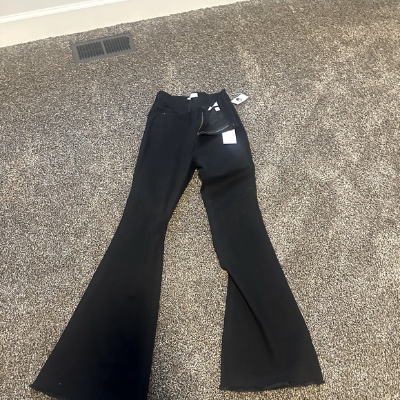 Brand new black Vervet Blue/Flying Monkey flare jeans - Picture 1 of 3